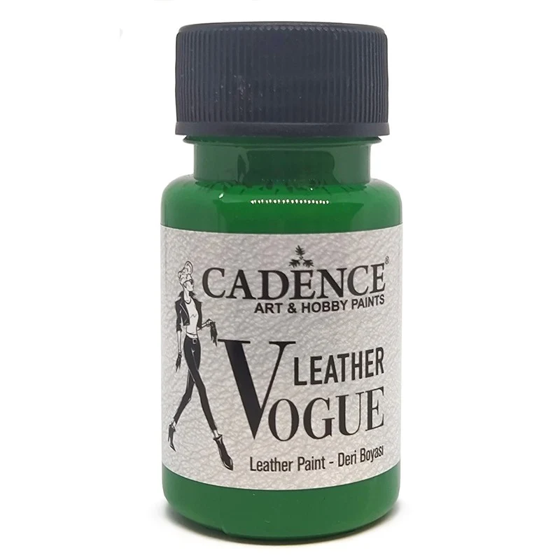 PINTURA PARA CUERO VOGUE OPACA VERDE LV10 50ML CADENCE