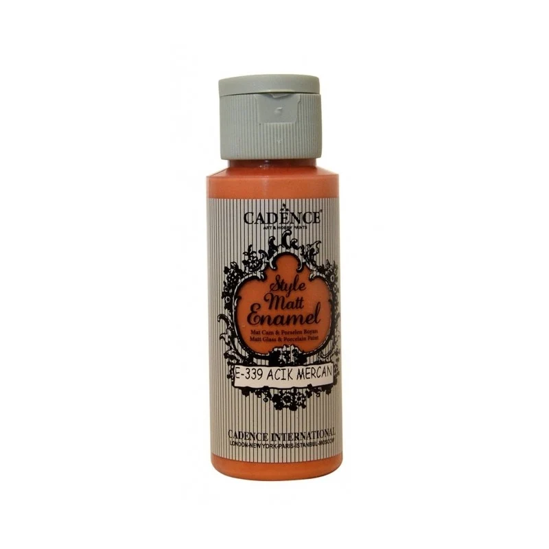 PINTURA PARA VIDRIO Y CERAMICA MATE E339 CORAL CLARO 59ML CADENCE
