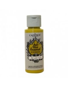 PINTURA PARA VIDRIO Y CERAMICA MATE E358 AMARILLO VERDOSO 59ML CADENCE