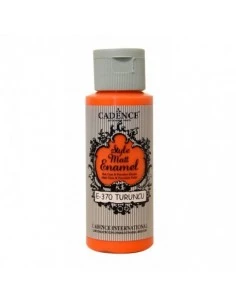 PINTURA PARA VIDRIO Y CERAMICA MATE E370 NARANJA 59ML CADENCE