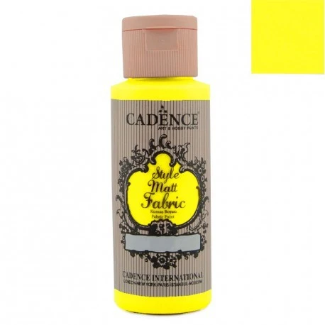 Pintura Textil CADENCE 59ml. Fluorescente Amarillo
