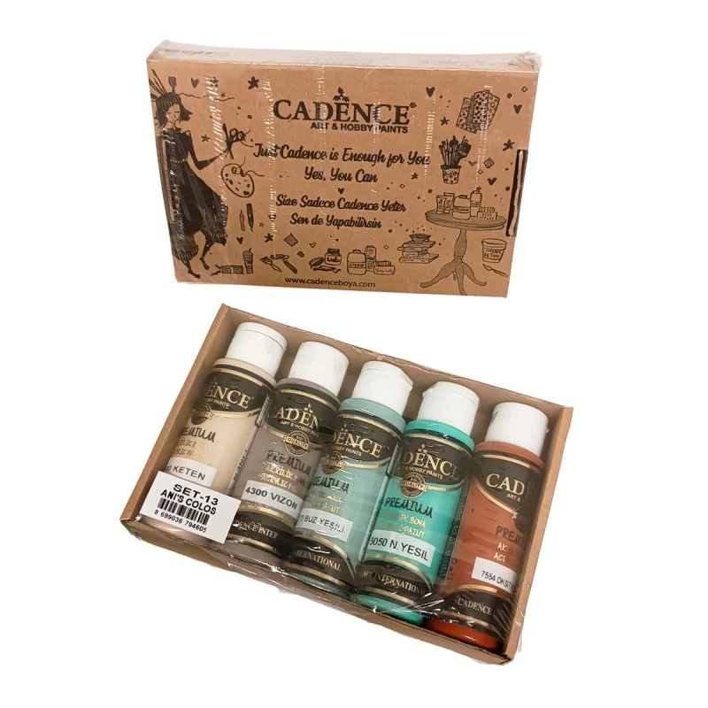 SET DE ACRILICOS PREMIUM CADENCE ANIS COLORS