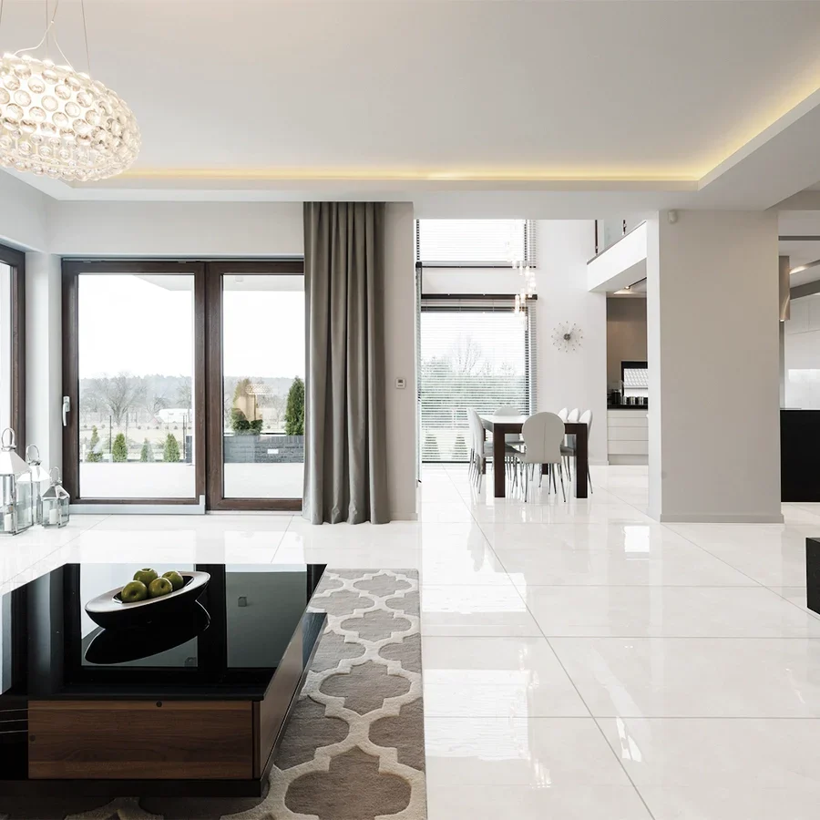 PISO PORCELANICO AMANI PULIDO WHITE 60 X 6O (CAJA 1.44 M2) CASTEL