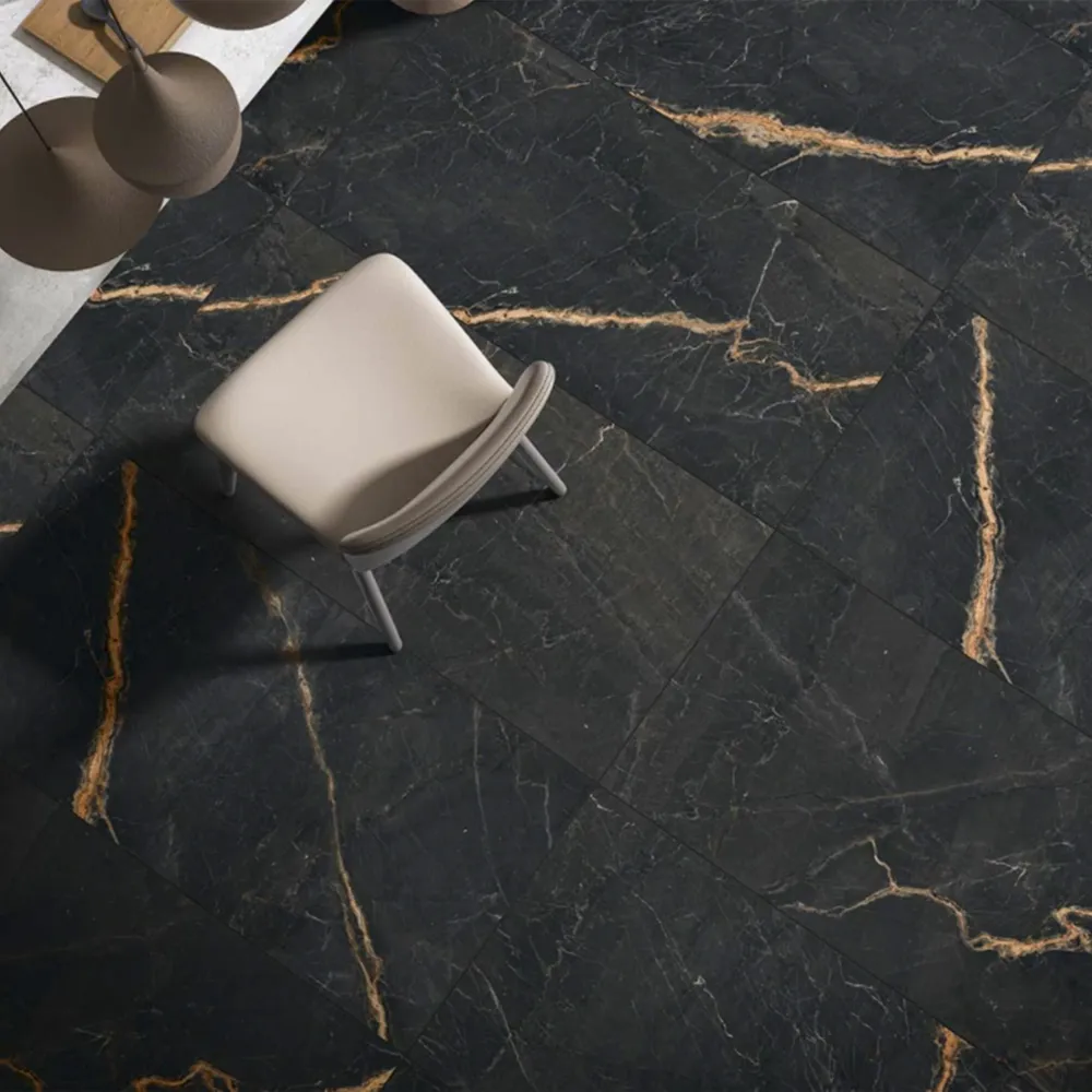 PISO PORCELANICO KAPLAN NEGRO 60X120 (CAJA DE 1.44 M2) CASTEL
