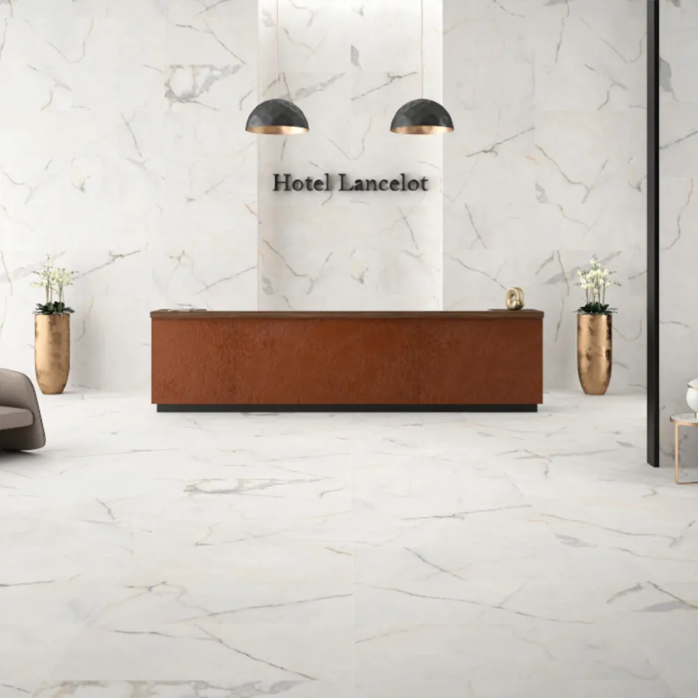 PISO PORCELANICO LANCELOT ACABADO BLANCO 60 X 120 (1.44 M2) CASTEL