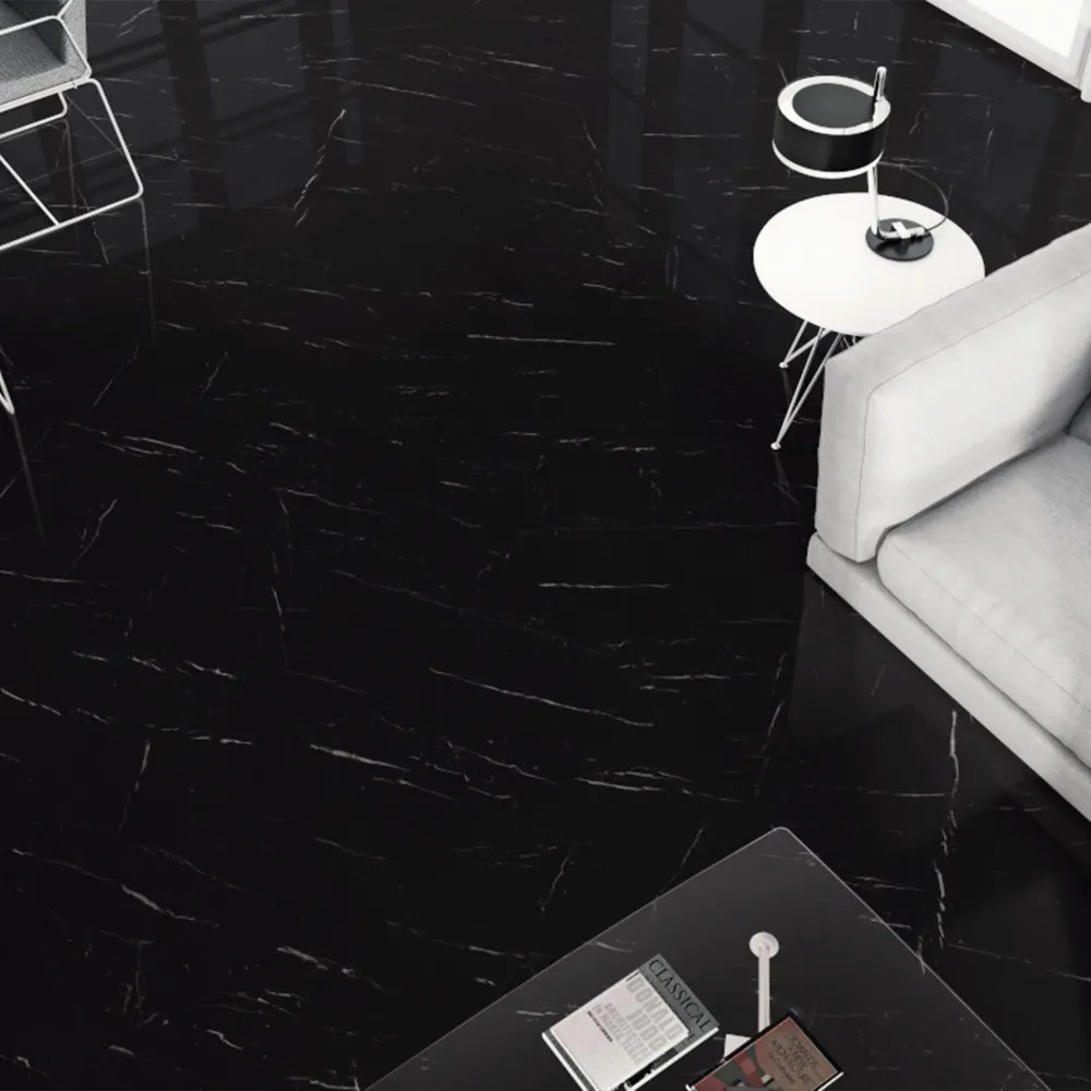 PISO PORCELANICO MARMO ROYAL BLACK 60 X 120 (CAJA DE 1.44 M2) CASTEL