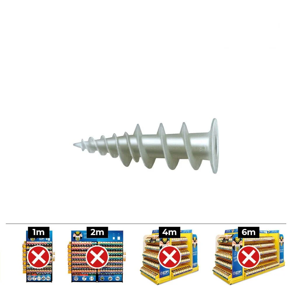 TACO NYLON + TORNILLO Ø3-4.5 x 40mm GKD (CAJA 50 unid) CELO
