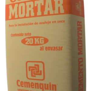 CEMENTO MORTAR GRIS 20KG CEMENQUIN
