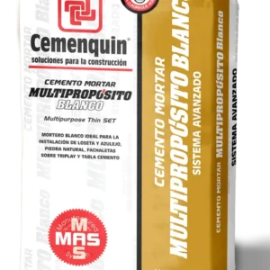 CEMENTO MORTAR MULTIPROPOSITO BLANCO 20 KG CEMENQUIN