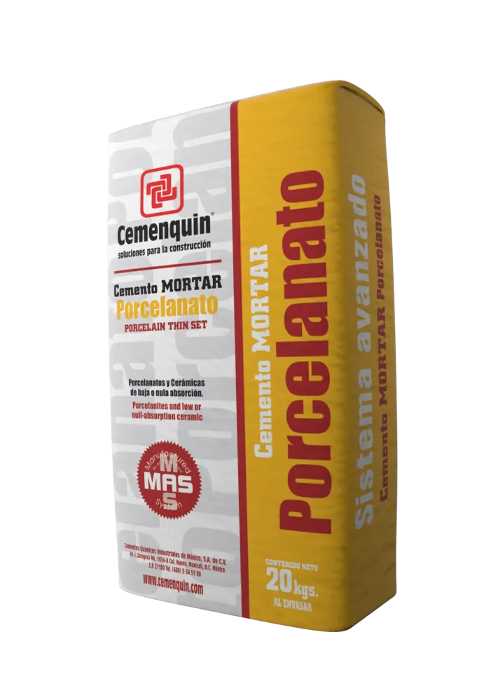 CEMENTO PORCELANATO 20KG CEMENQUIN