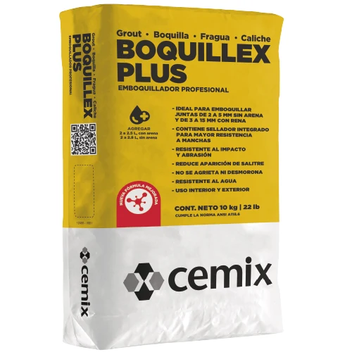 Boquillex Plus (10 Kg) Cemix Sin Arena Negro