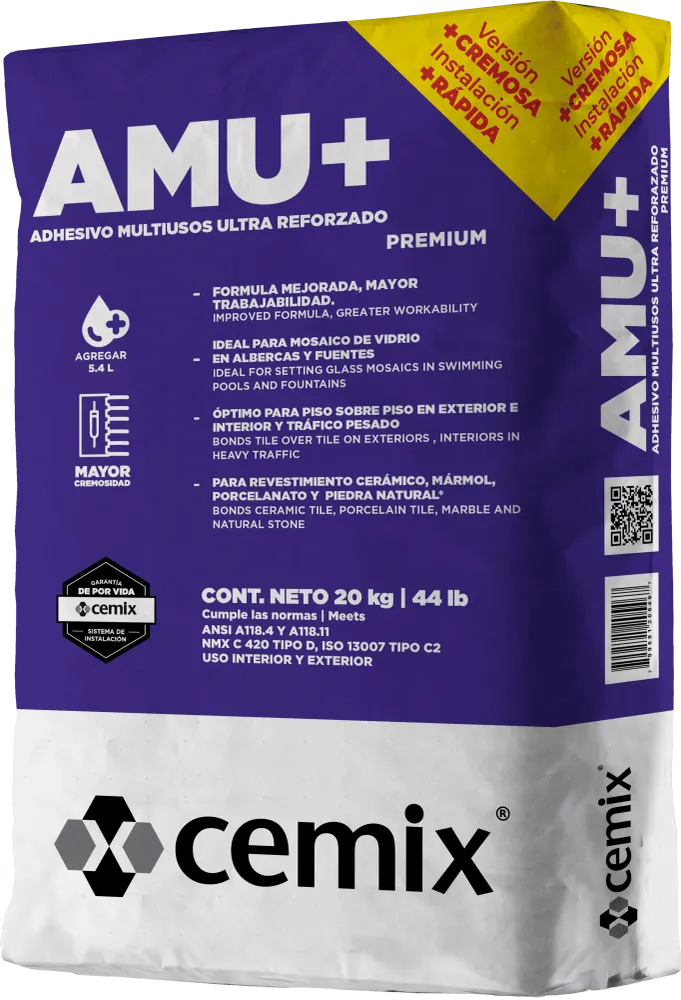 CEMENTO MULTIUSOS AMU 20KG CEMIX