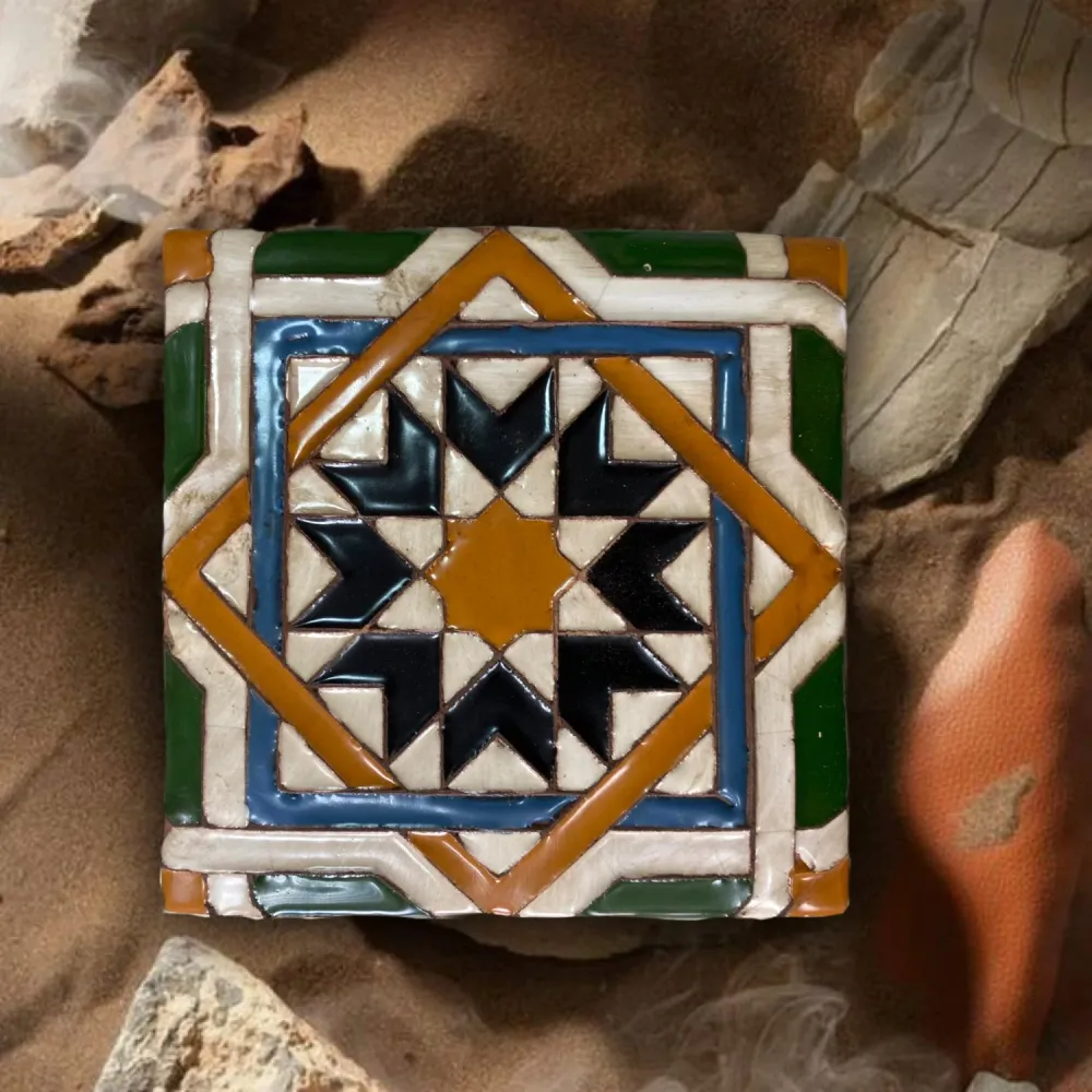 Azulejo Arista Metro Cuadrado REF6 Renacentista Arabe CERAMICAS SEVILLA
