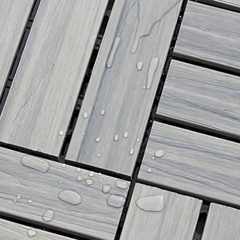 12" X 12" 4-Slat Square PVC Flooring Tiles que entrelazan las tejas del tablero de piso de la instalación Clearhalo