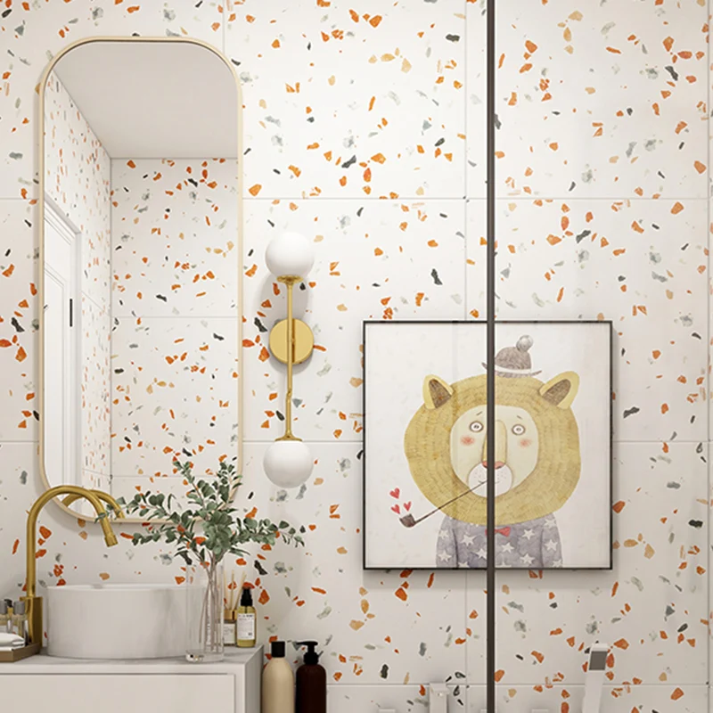Azulejo cuadrado para piso y pared Azulejo singular con estampado mate moderno Clearhalo