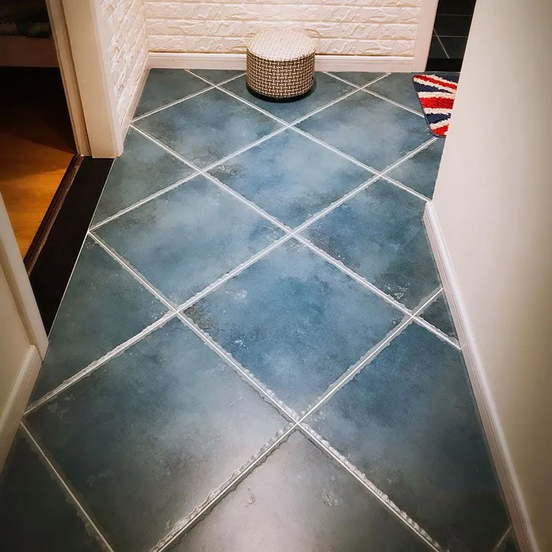 Azulejo cuadrado tradicional para piso y pared Azulejo de porcelana esmerilado liso Naranja Clearhalo