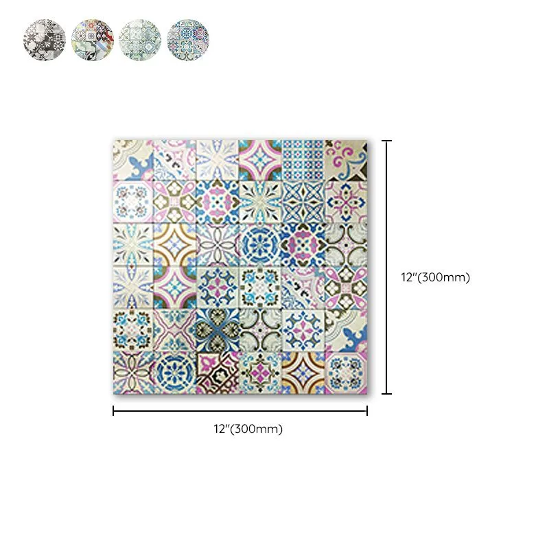 Azulejo de metro de plástico moderno para pelar y pegar, resistente al agua, para pelar y pegar Purpura Clearhalo