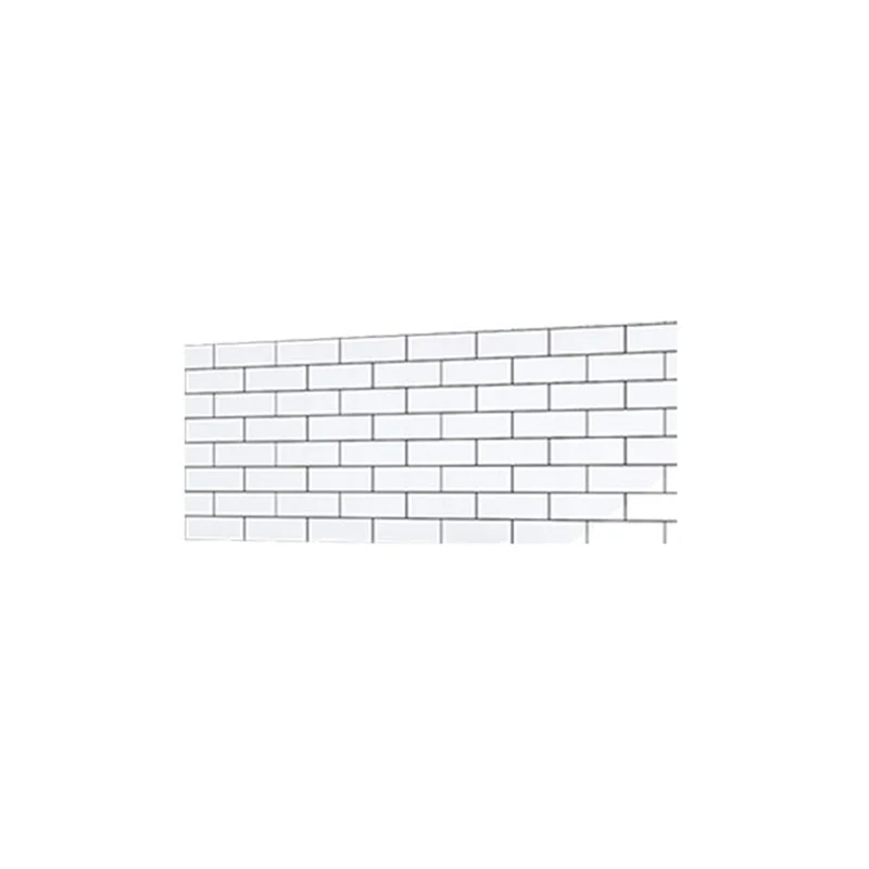 Azulejo moderno del metro, azulejo protector contra salpicaduras de pelar y pegar liso para cocina Caqui Clearhalo