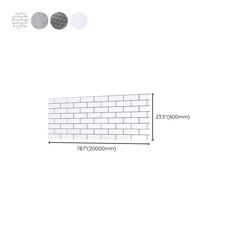 Azulejo moderno del metro, azulejo protector contra salpicaduras de pelar y pegar liso para cocina Caqui Clearhalo