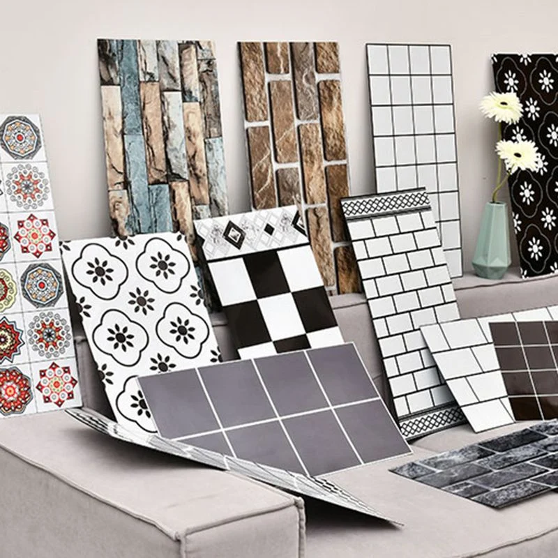 Azulejo moderno para despegar y pegar, azulejo individual para baño, azulejo para despegar y pegar Multicolor Clearhalo