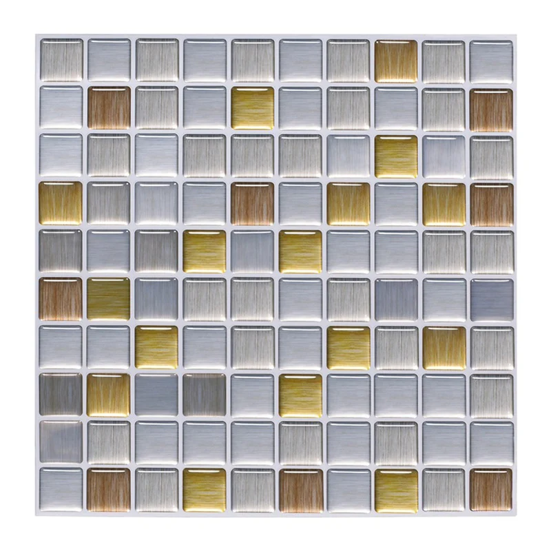 Azulejo moderno para pared con protector contra salpicaduras, despegable y pegado, azulejo de campo de PVC para despegar y...
