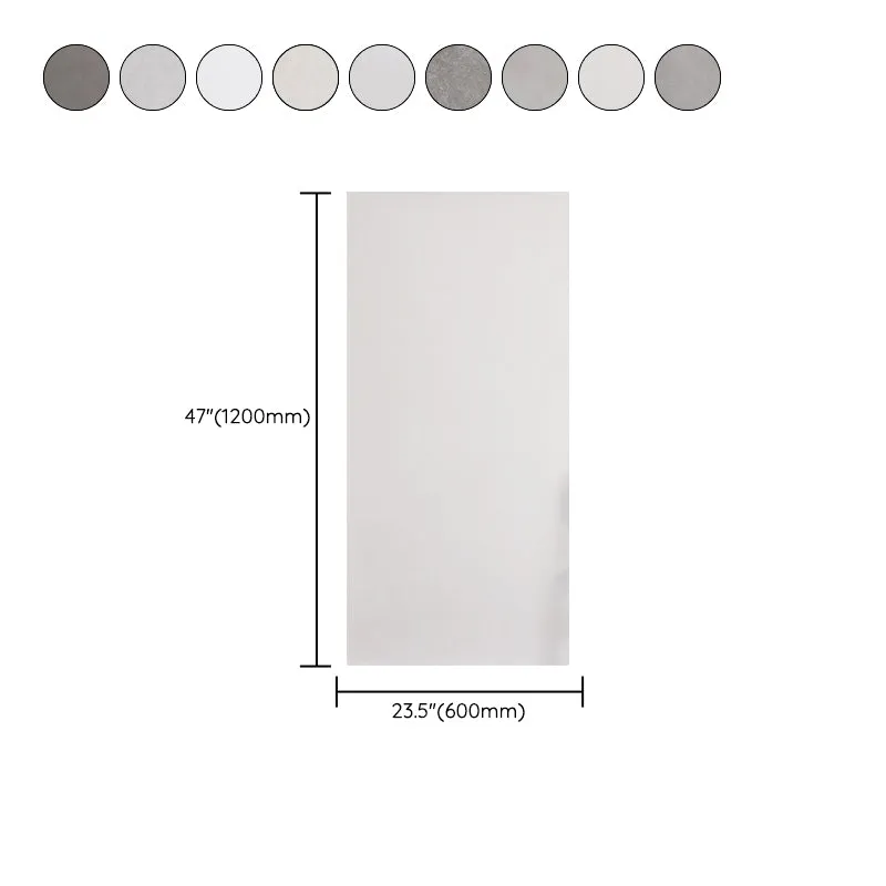 Azulejo moderno para piso y pared, azulejo de piso casero de cerámica rectangular pulido Gris Clearhalo