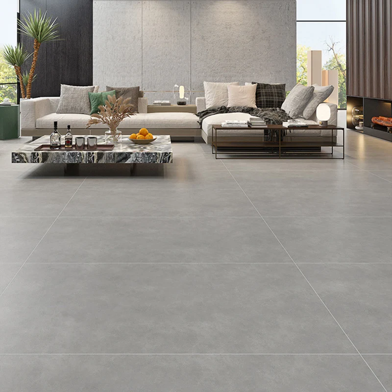 Azulejo moderno para piso y pared, azulejo de piso casero de cerámica rectangular pulido Gris Clearhalo