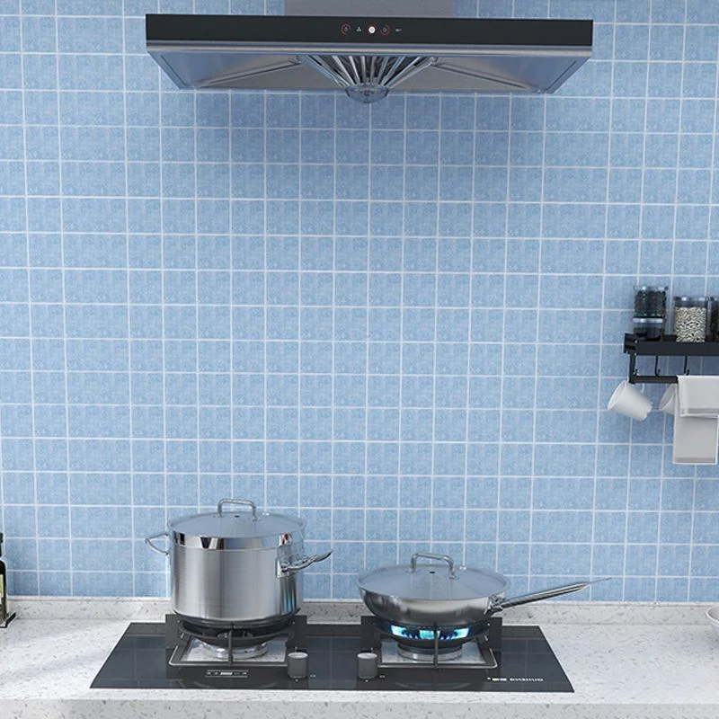 Azulejo de mosaico impermeable para salpicaduras de cocina, azulejos de pared lisos que se pelan y se pegan Naranja Clearhalo
