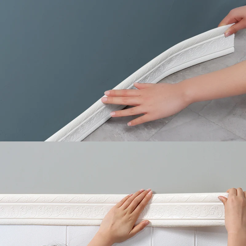 Azulejo de mosaico para pelar y pegar, azulejo de pared impermeable de Pvc para salpicaduras Blanco Clearhalo