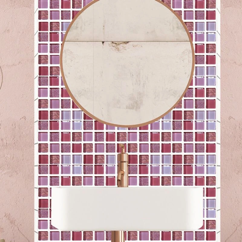 Azulejo de mosaico de PVC resistente al agua, protector contra salpicaduras para cocina y baño Amarillo Clearhalo