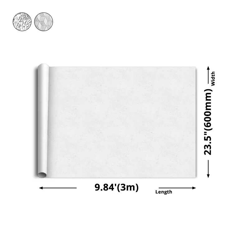 Azulejo para salpicaduras de cocina moderno, resistente al agua, para pelar y pegar Plata Clearhalo