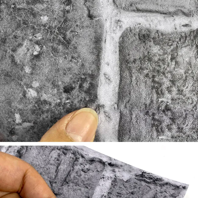 Azulejo para salpicaduras de ladrillo 3D, azulejo de PVC para pelar y pegar, para cocina Rojo Clearhalo