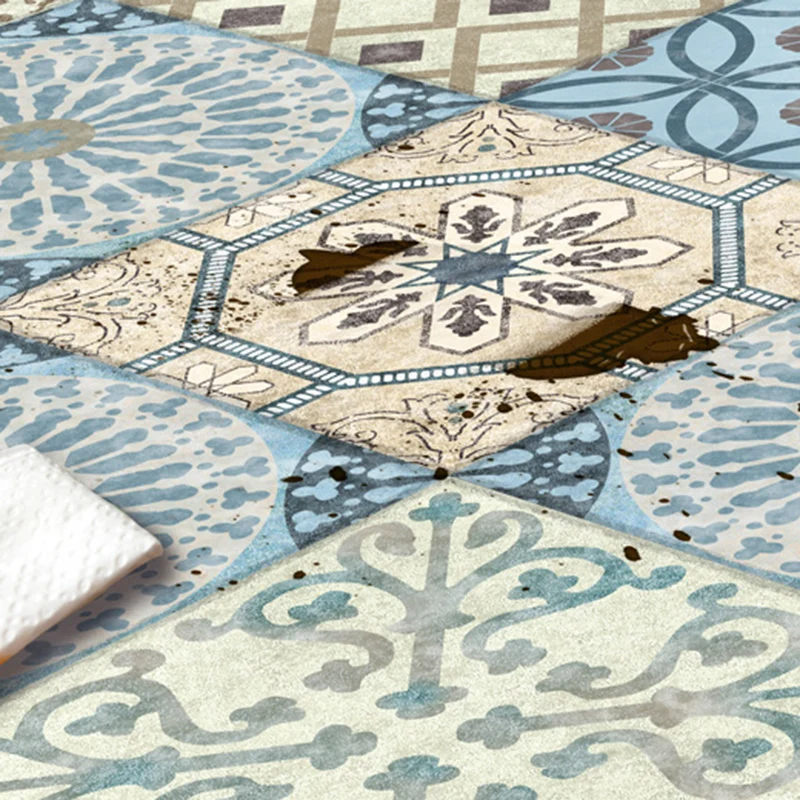 Azulejo para salpicaduras de PVC moderno, multicolor, para despegar/pegar y pegar, para pared Marron Clearhalo
