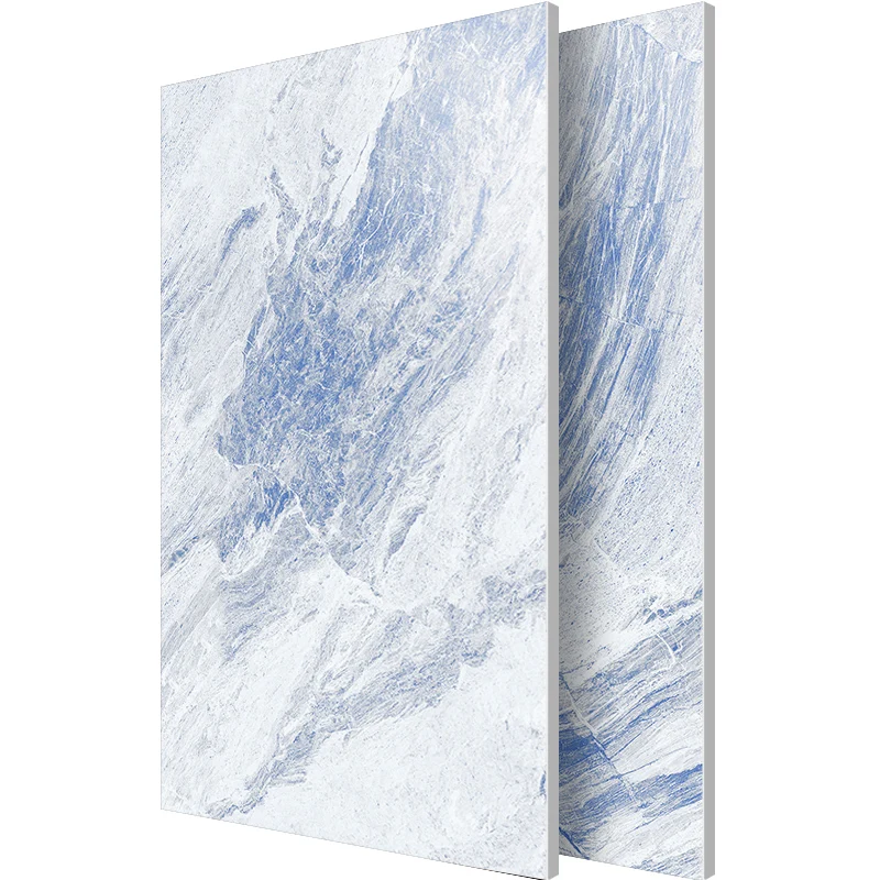 Azulejo de pared de estilo moderno, azulejo de pared rectangular de borde recto resistente arañazos Blanco Clearhalo