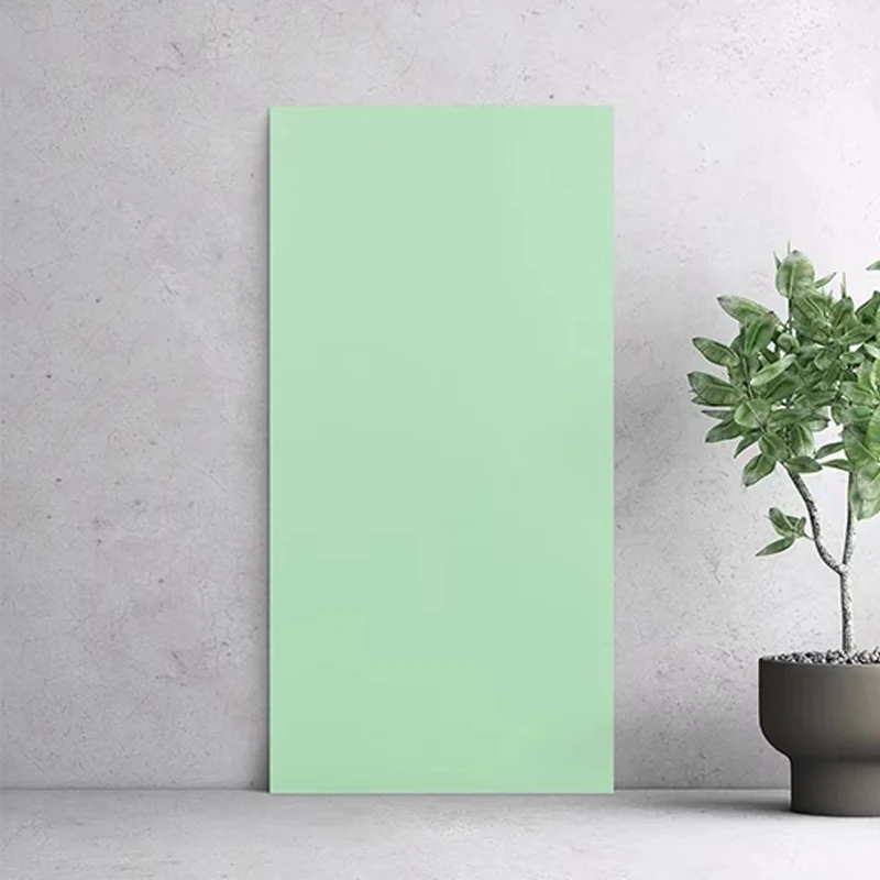 Azulejo de pared de estilo moderno Color puro Rectángulo de borde recto Azulejo de pared impermeable Blanco Clearhalo