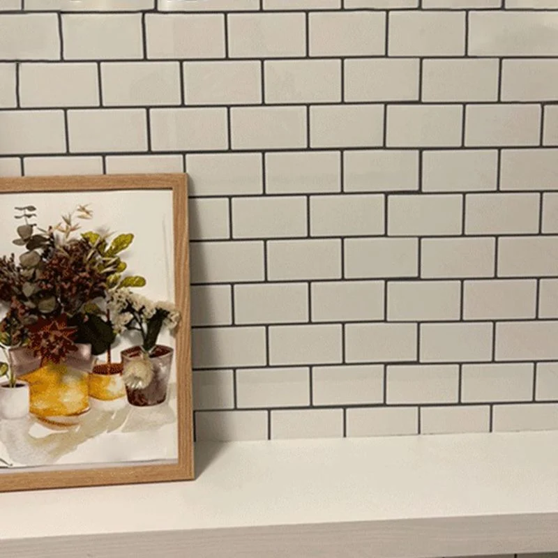 Azulejo de pared moderno despegable y pegado Azulejo Plash con respaldo de PVC pelable y pegado Rosa Clearhalo