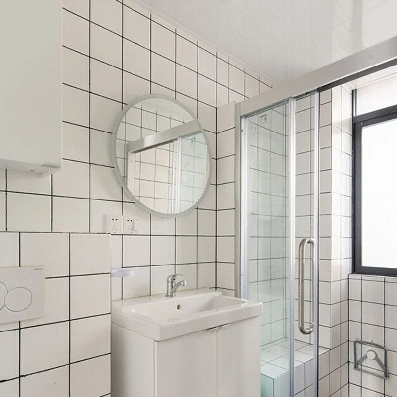 Azulejo de pared rectangular para cocina y baño, material mixto, color blanco, 12" x 24" Blanco Clearhalo