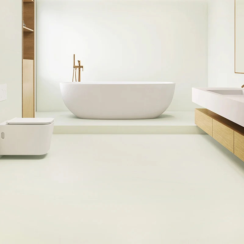 Azulejo de piso y pared de borde recto mate de cerámica rectangular, sin patrón, piso de baño Amarillo Clearhalo