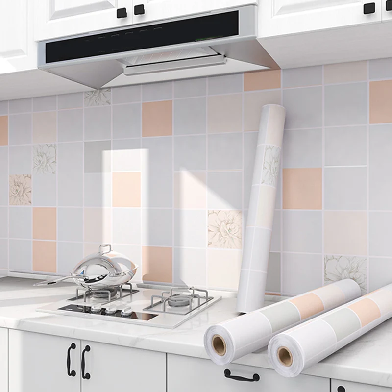 Azulejo protector contra salpicaduras moderno, azulejo de pared liso para cocina Blanco Clearhalo