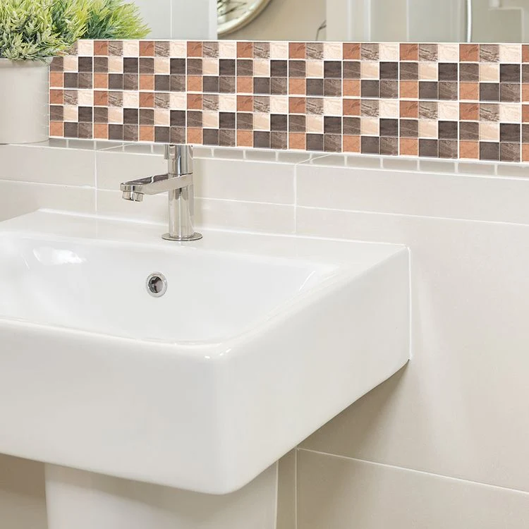 Azulejo protector contra salpicaduras moderno, azulejo de pared liso para baño Purpura Clearhalo