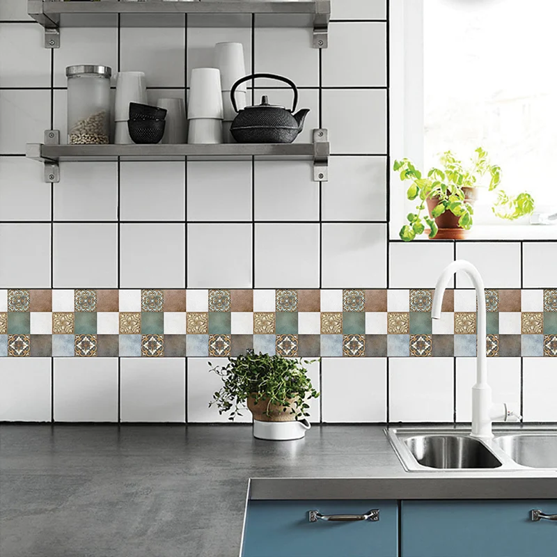 Azulejo protector contra salpicaduras moderno, azulejo de pared liso para baño Purpura Clearhalo