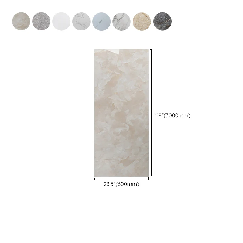 Azulejo protector contra salpicaduras de pelar y pegar de un solo azulejo moderno e impermeable para baño Blanco Clearhalo