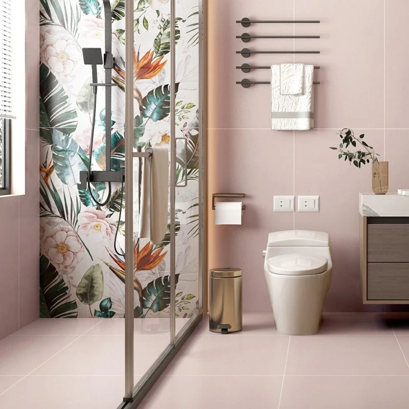 Azulejo rectangular de cerámica de 23,62 "x 47,24" sin patrón, azulejo singular para piso (paquete de 2) Blanco Clearhalo