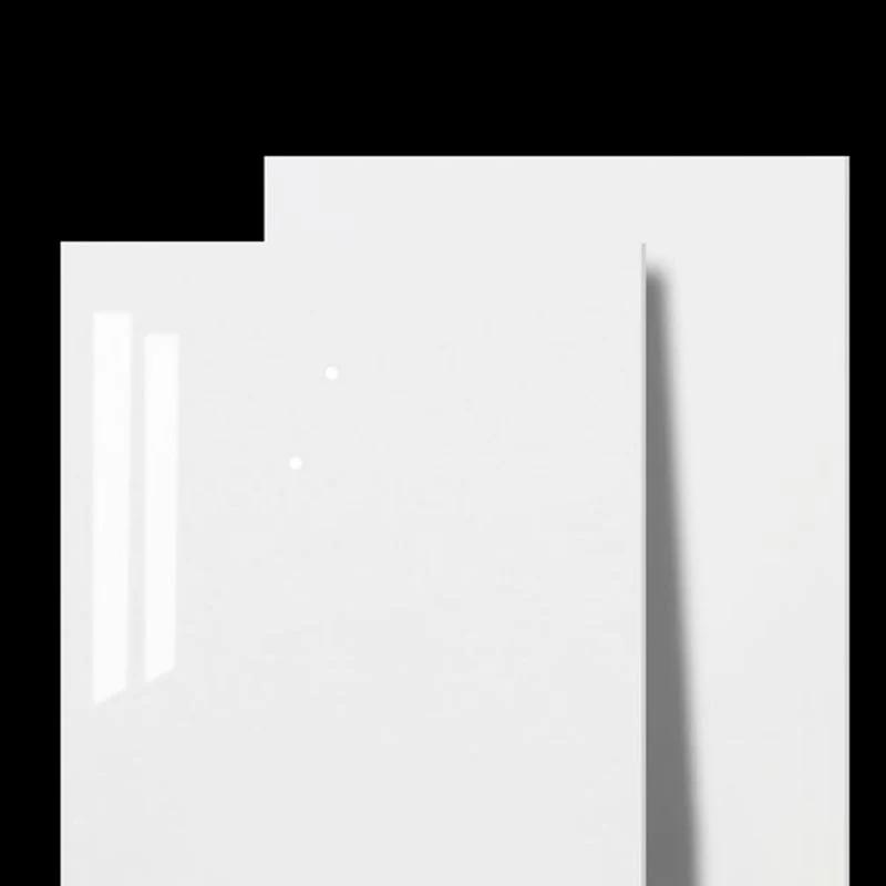 Azulejo rectangular de cerámica de color puro mate para sala de estar Blanco Clearhalo