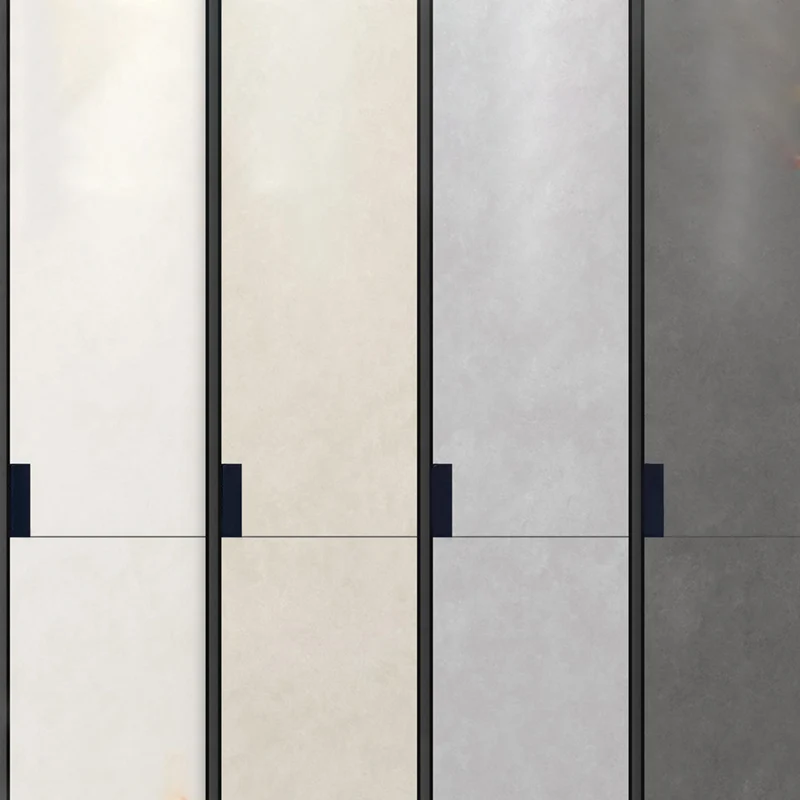 Azulejo rectangular Color sólido Baldosa de diseño de textura de borde recto Plata Clearhalo