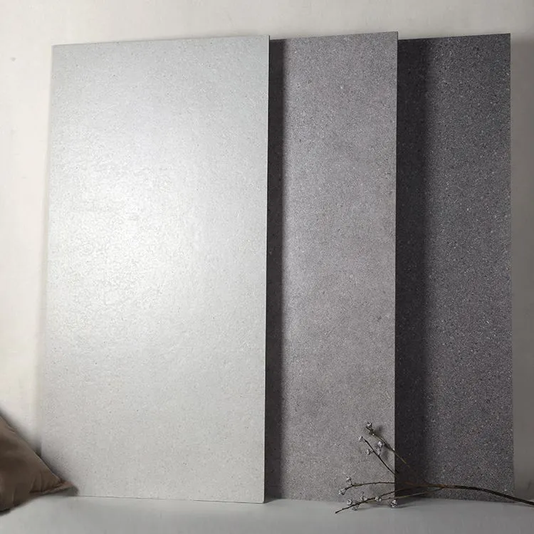 Azulejo rectangular moderno de porcelana esmerilado liso para piso y pared Gris Clearhalo