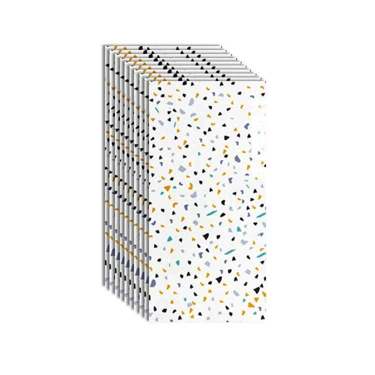 Azulejo simple para despegar y pegar Azulejo de plástico para despegar y pegar con forma rectangular Azul Clearhalo