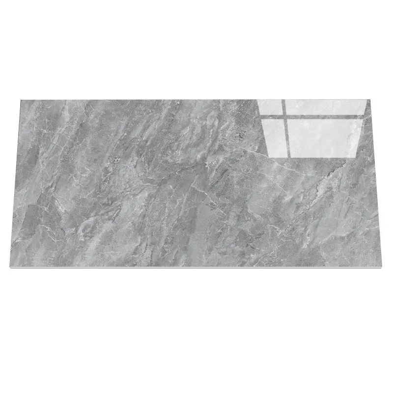 Azulejo singular esmaltado de cerámica rectangular de 29,53 "x 59,06" para piso (paquete de 2) Marmol Clearhalo