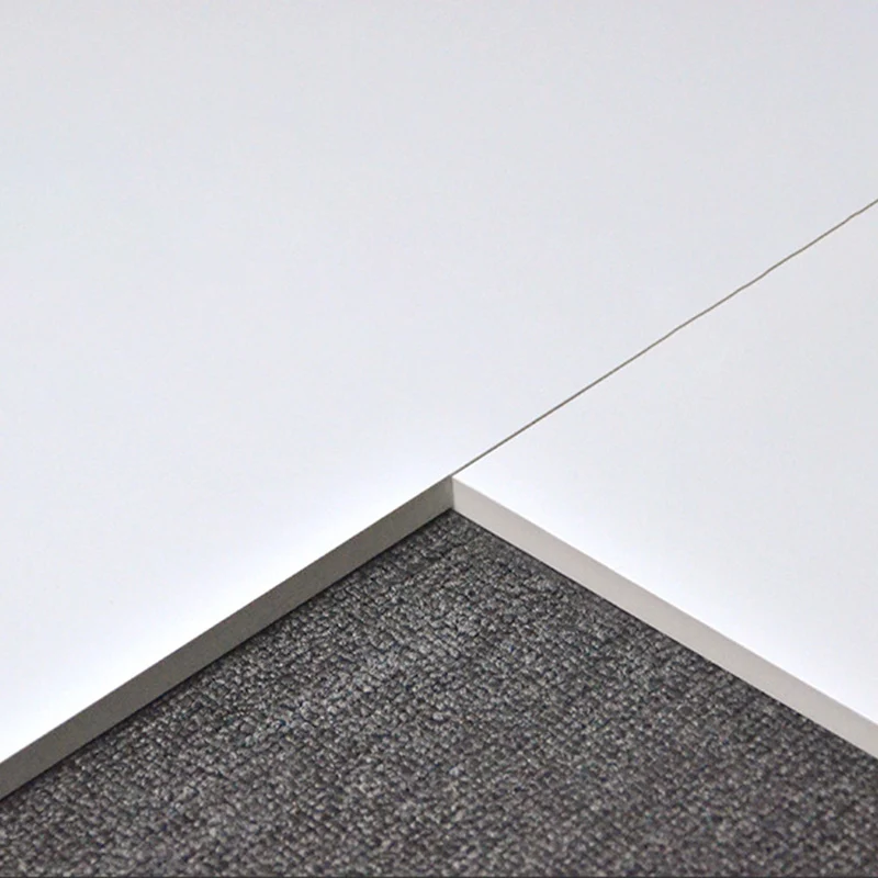 Azulejo singular de porcelana White Square, sin patrón, para pared y suelo Clearhalo