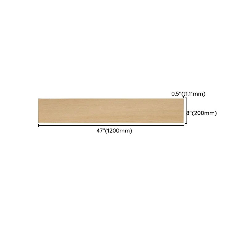 Azulejo singular rectangular con estampado de grano de madera de color marrón claro para salón Marron Clearhalo